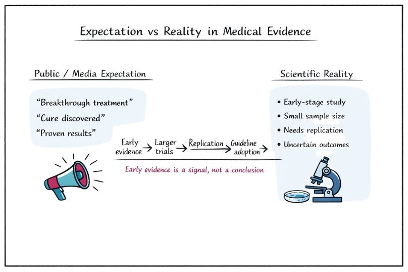 Expectation vs realitity with medical evidence