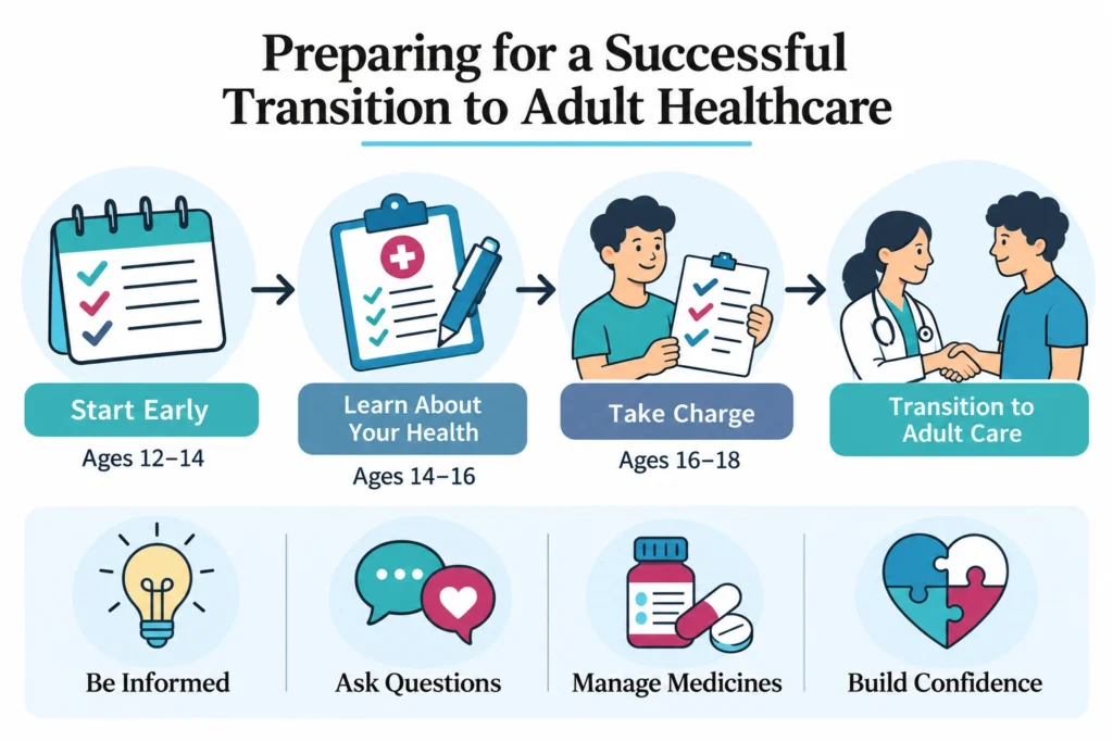 Preparing for successful transition to adult healthcare