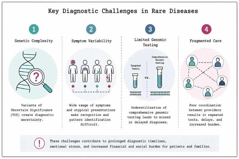 key diagnostic challenges in rare diseases