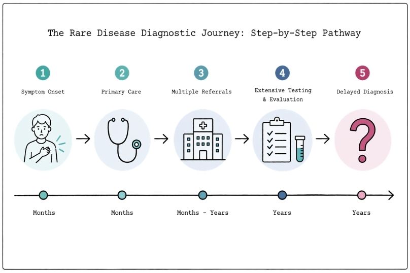 The rare disease diagnostic journey: step by step pathway