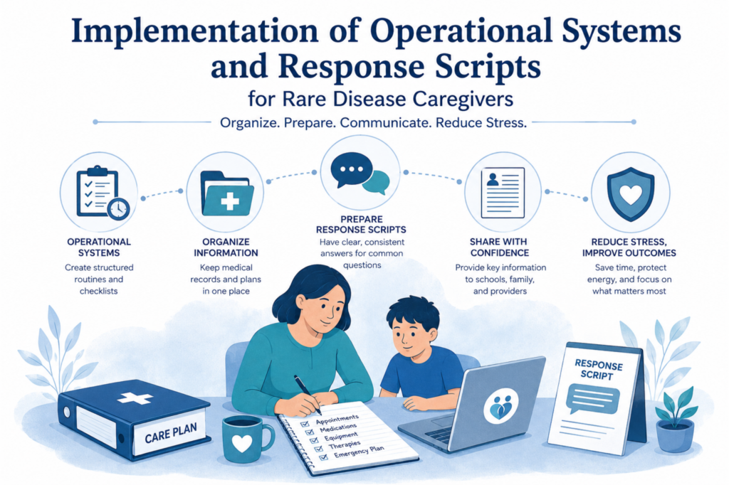 Implementation of Operational Systems and Response Scripts for Rare Disease Caregivers