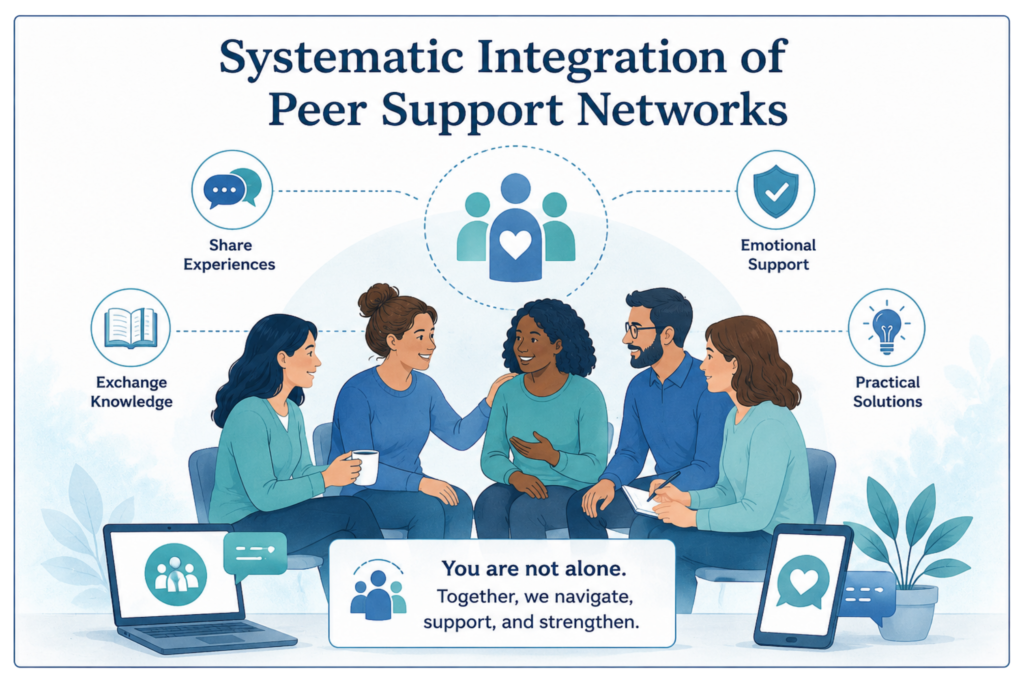Systematic Integration of Peer Support Networks