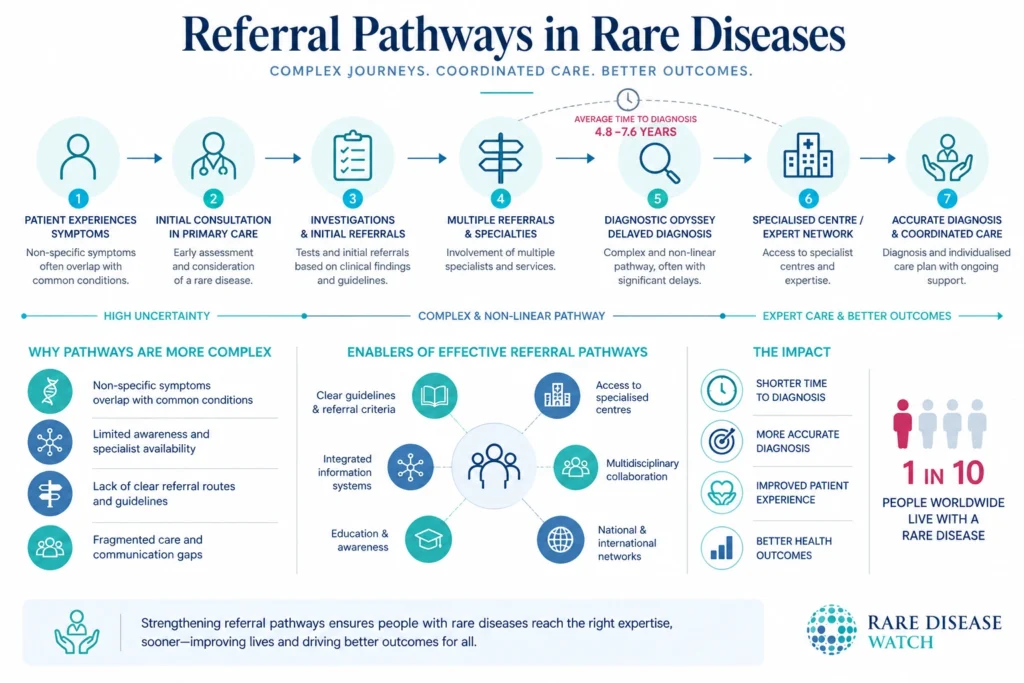 Referral pathways in rare diseases